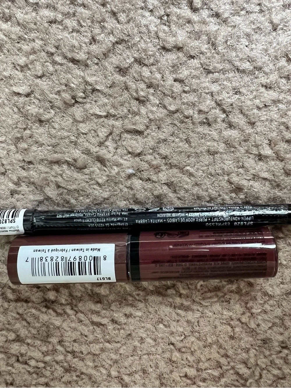 NYX Butter Gloss in Ginger Snap and Lip Liner Espresso